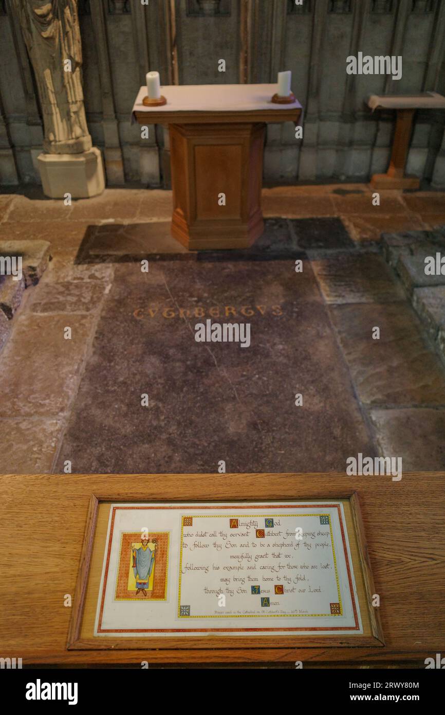 Durham, UK 12 July, 2023 The shrine of St Cuthbert in Durham