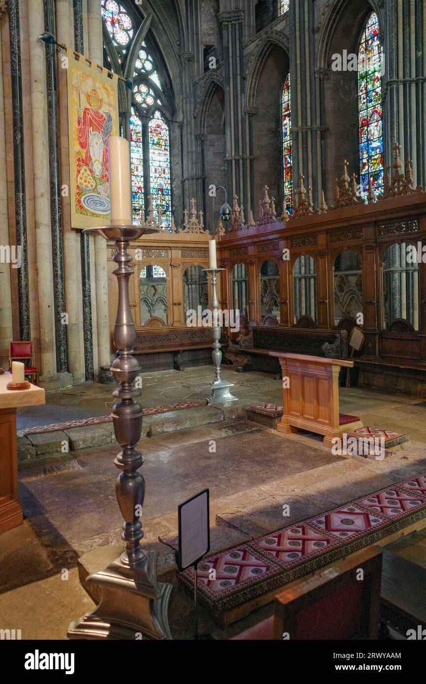Durham, UK 12 July, 2023 The shrine of St Cuthbert in Durham