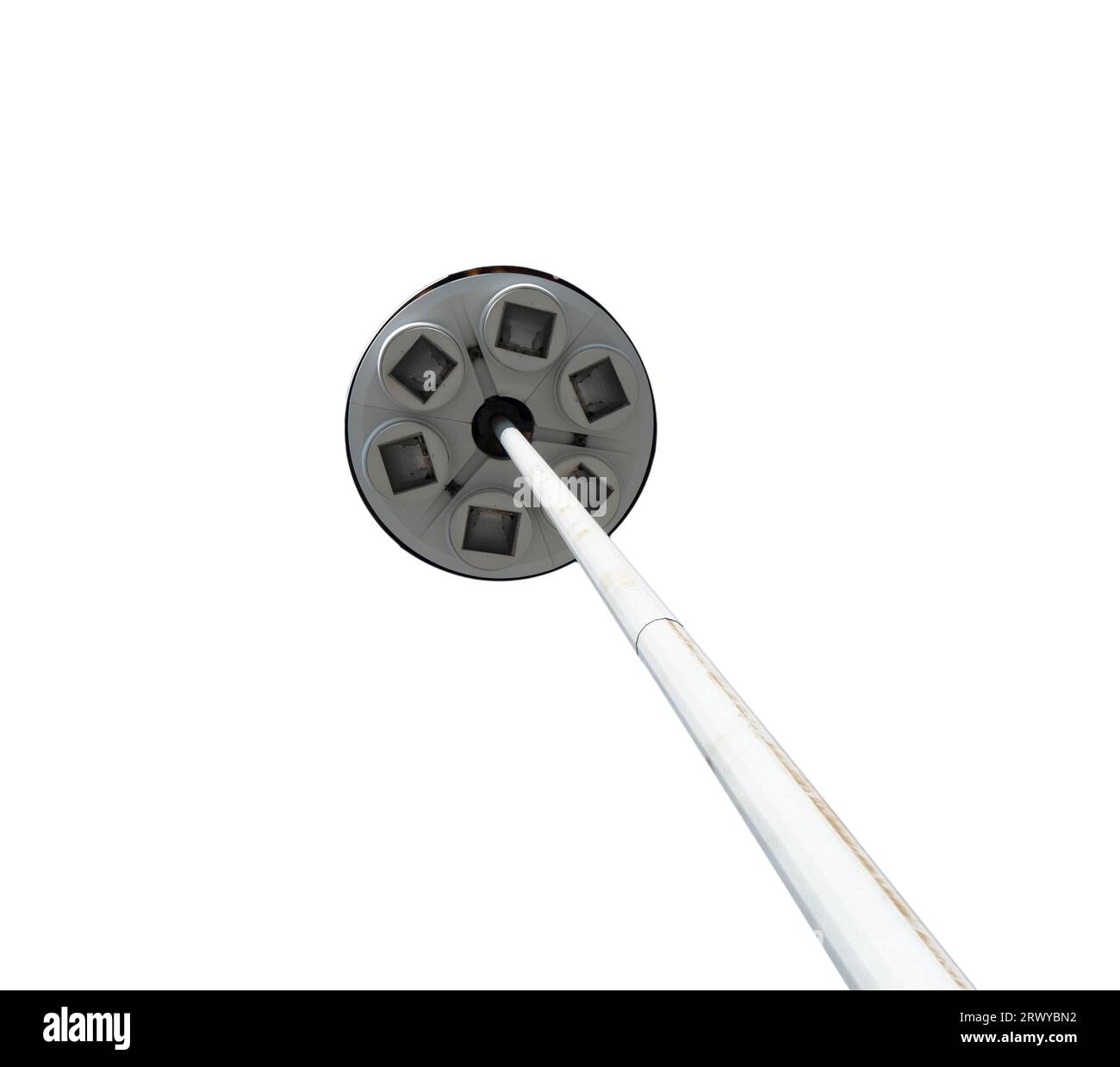 the street lighting pole on a transparent background Stock Photo