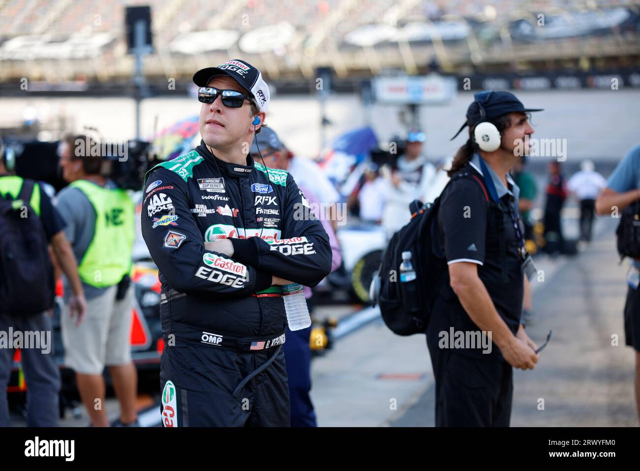 Bristol, TN, USA. 15th Sep, 2023. NASCAR Cup Series Driver, Brad Keselowski (6) takes to the track to practice for the Bass Pro Shops Night Race at the Bristol Motor Speedway in Bristol TN. (Credit Image: © Stephen A Arce Grindstone Media/ASP) EDITORIAL USAGE ONLY! Not for Commercial USAGE! Stock Photo