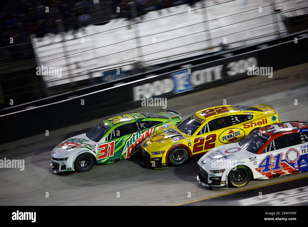 Bristol, TN, USA. 16th Sep, 2023. NASCAR Cup Series Driver, Justin Haley (31) races for the Bass Pro Shops Night Race at the Bristol Motor Speedway in Bristol TN. (Credit Image: © Stephen A Arce Grindstone Media/ASP) EDITORIAL USAGE ONLY! Not for Commercial USAGE! Stock Photo