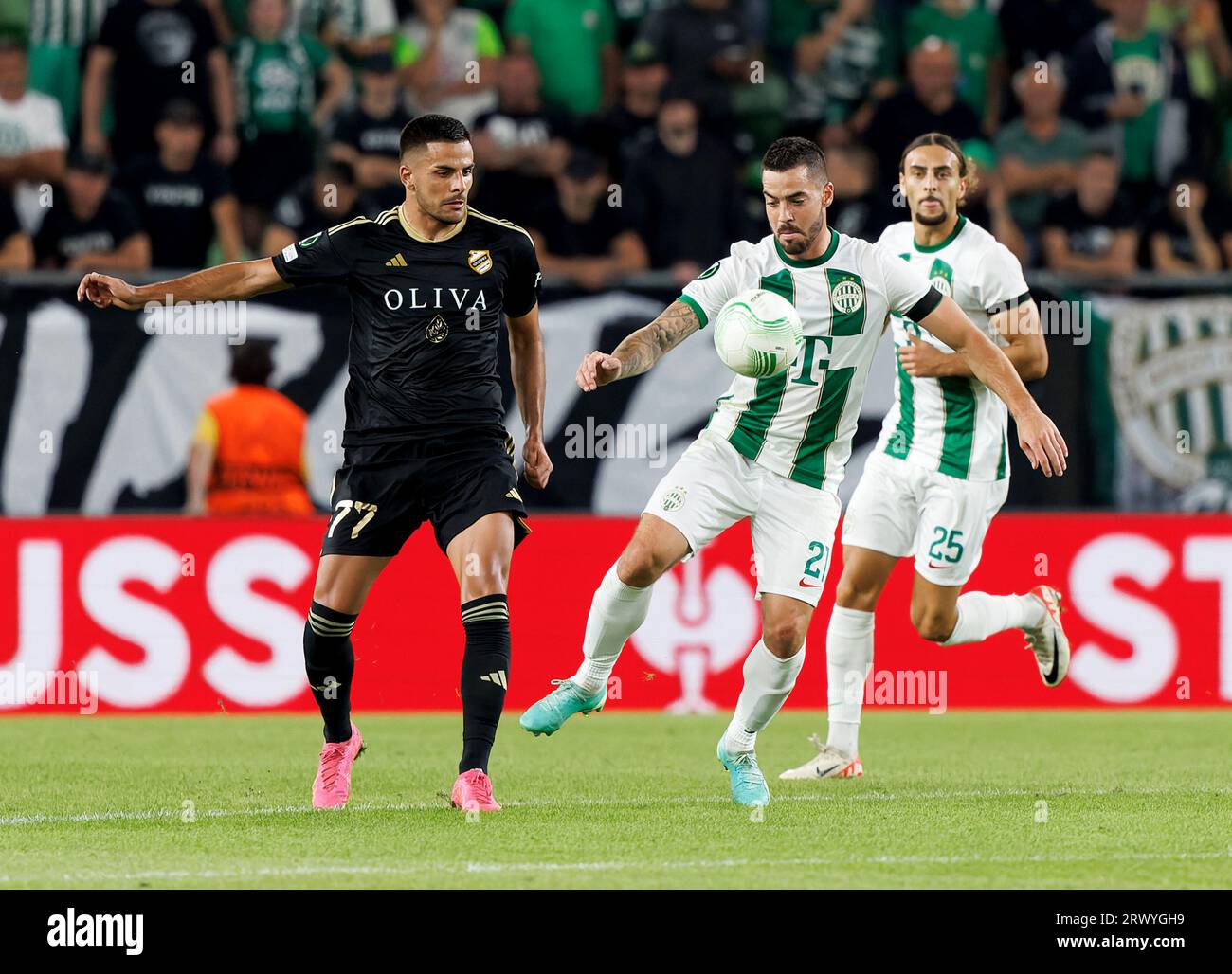 Budapest, Hungary. 21st September, 2023. Dejan Stankovic, head coach of Ferencvarosi  TC reacts during the UEFA Europa Conference League 2023/24 Group F match  between Ferencvarosi TC and FK Cukaricki at Groupama Arena