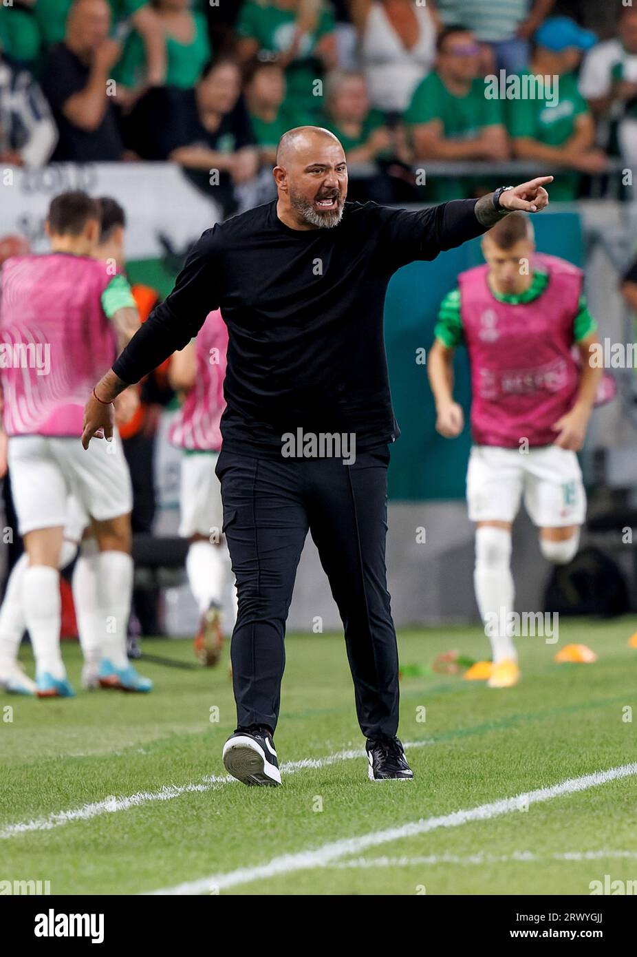 Dejan Stankovic Head coach of FK Crvena zvezda reacts following the final  whistle of the UEFA Europa League match at Giuseppe Meazza, Milan. Picture  date: 25th February 2021. Picture credit should read