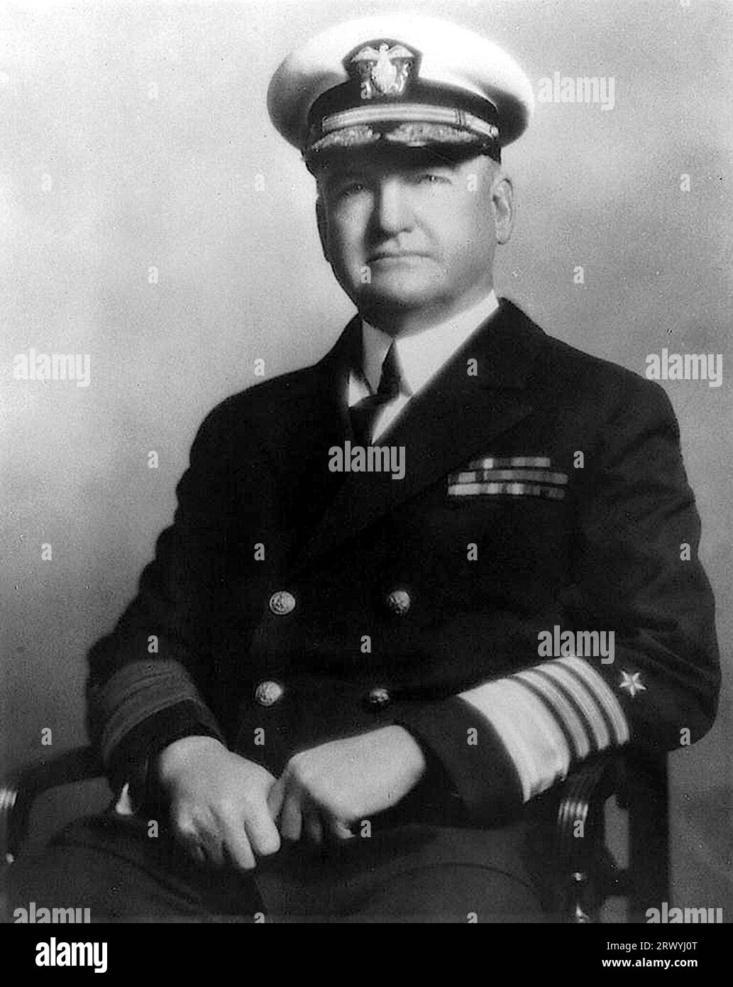 Luke McNamee (1871 – 1952) United States Navy Admiral Stock Photo