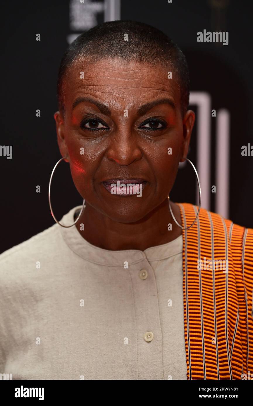 London, UK. 21st Sep, 2023. Adjoa Andoh is a judge of the Booker Prize 2023 at National Portrait Gallery, London. Credit: See Li/Picture Capital/Alamy Live News Stock Photo