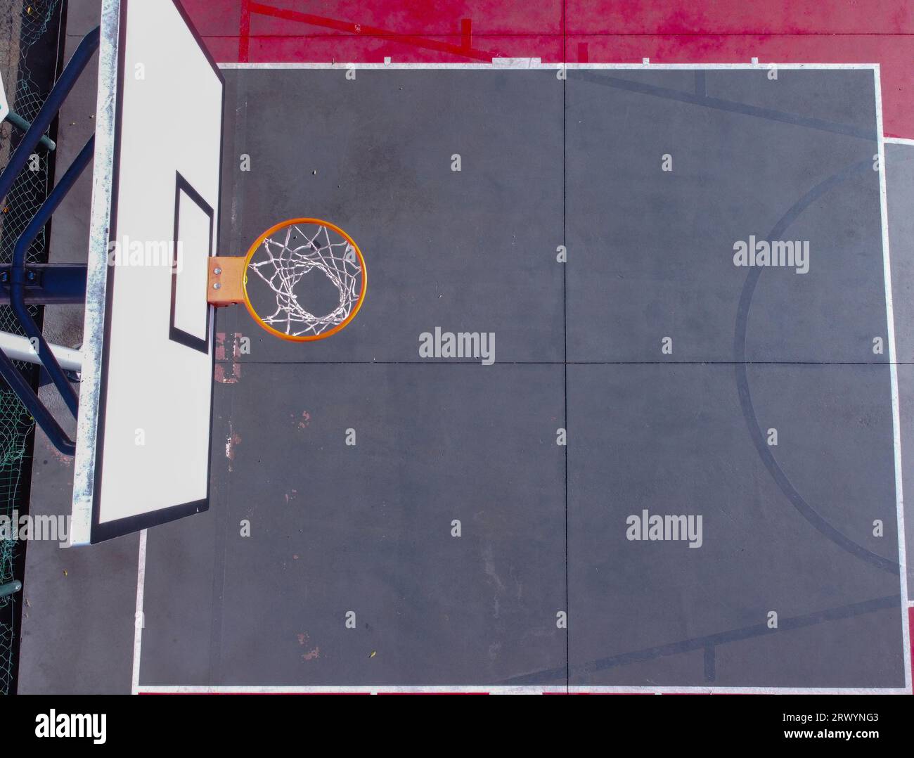 aerial drone top view of a basketball court Stock Photo Alamy