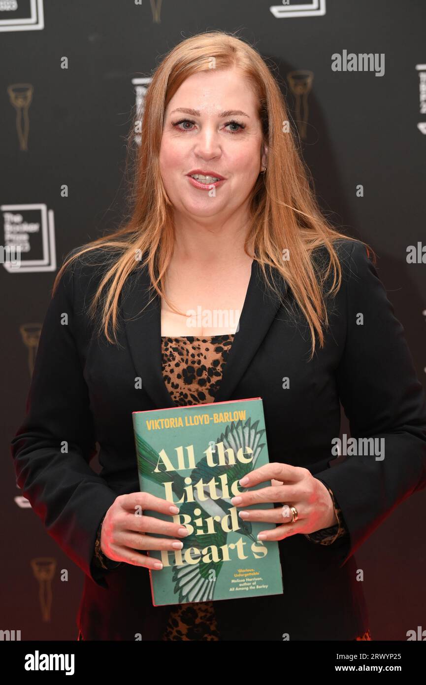 London, UK. 21st Sep, 2023. All the Little Bird-Hearts by Viktoria Lloyd-Barlow attends Booker Prize 2023 at National Portrait Gallery, London. Credit: See Li/Picture Capital/Alamy Live News Stock Photo