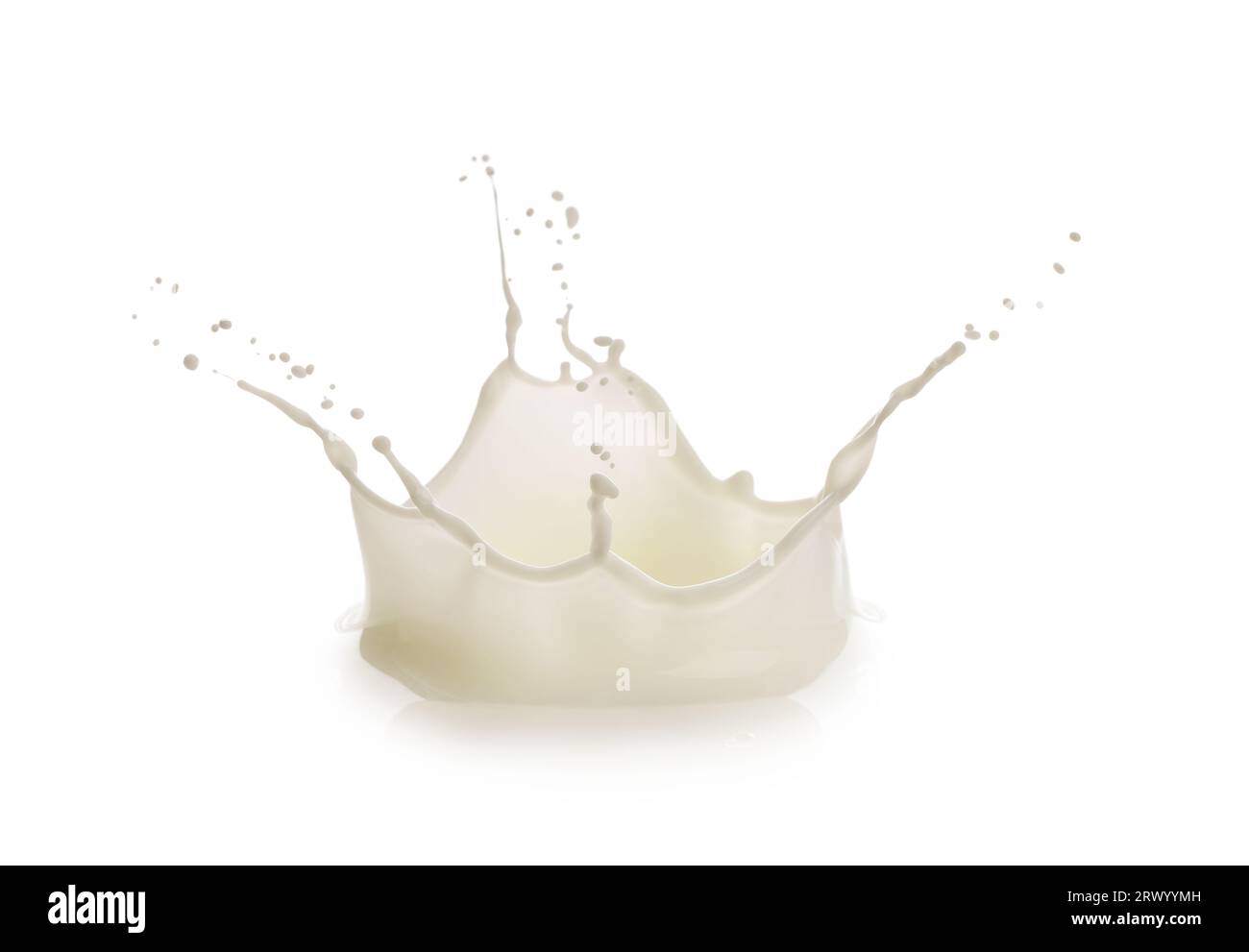 Spring Flush Milk Splash of fresh milk isolated on white Stock Photo - Alamy