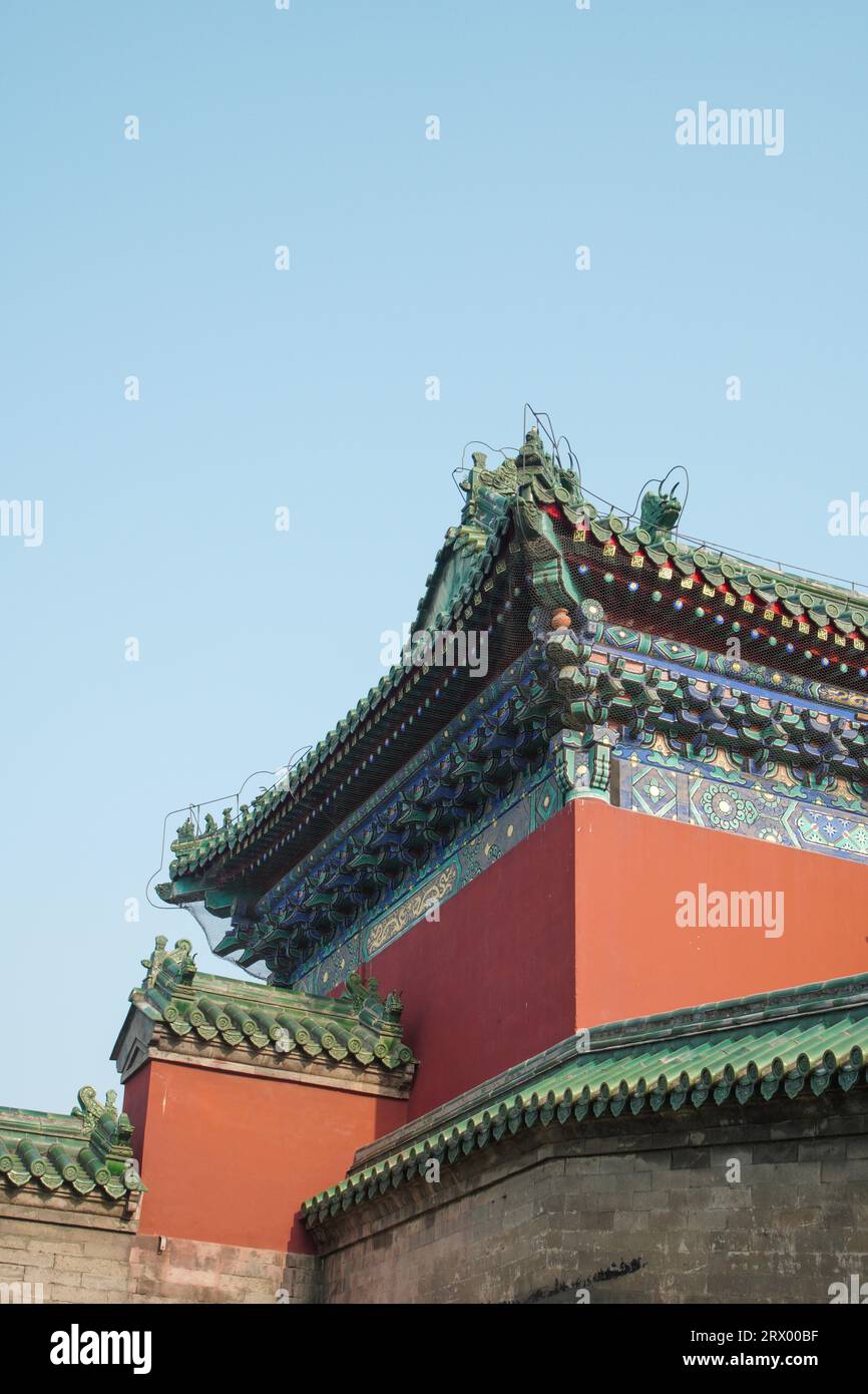 Architectural Landscape of the Ridge of Beijing Temple of Heaven Park ...