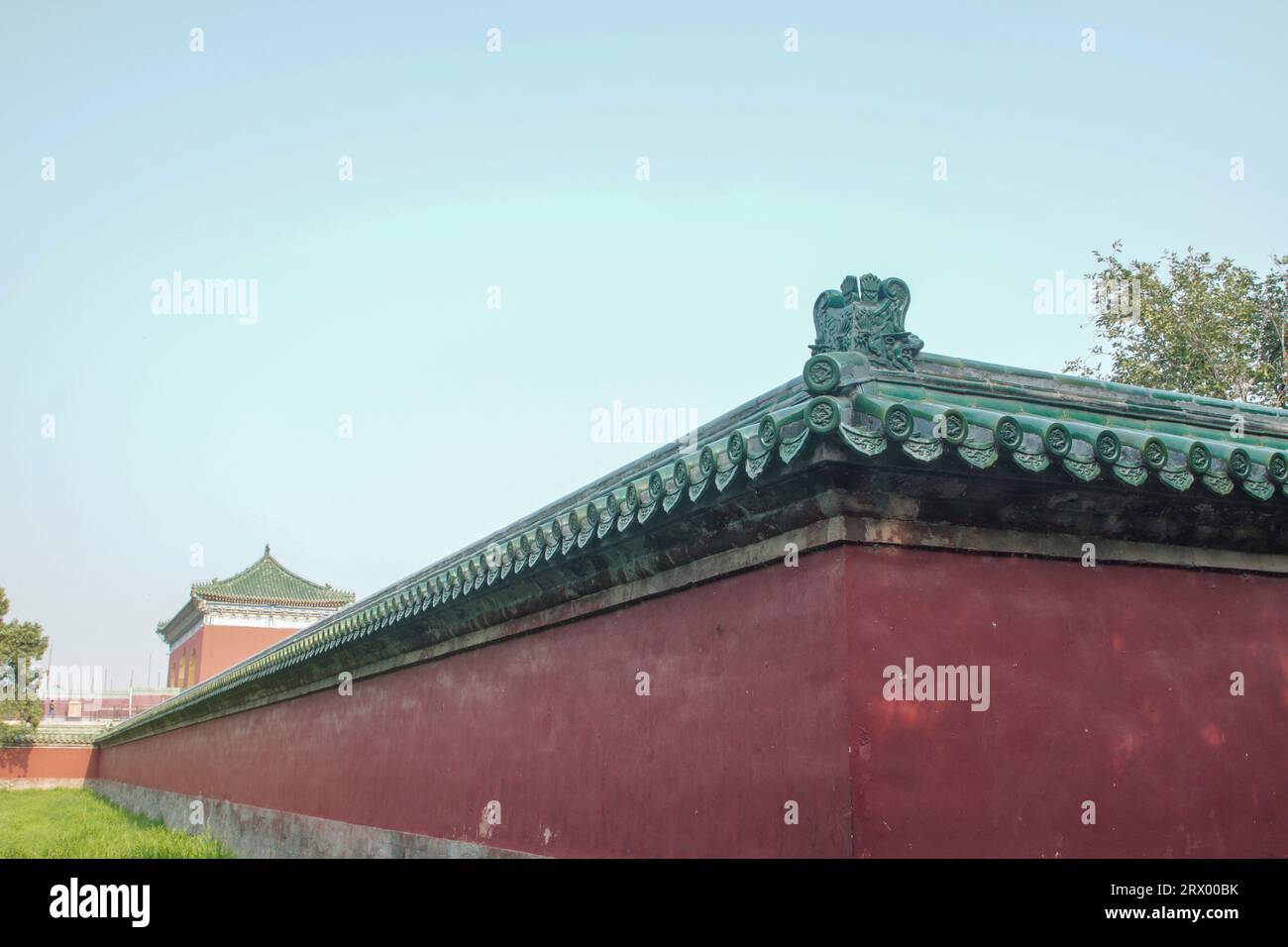 Architectural Landscape of the Ridge of Beijing Temple of Heaven Park ...