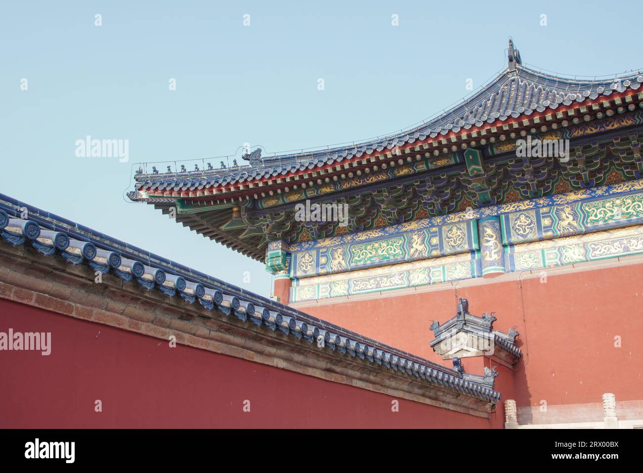 Architectural Landscape of the Ridge of Beijing Temple of Heaven Park ...