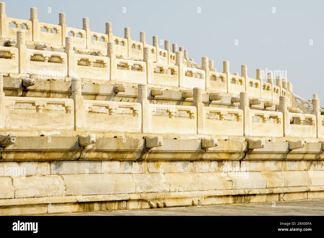 Pedestal railing of Beijing Temple of Heaven Prayer Hall Stock Photo ...