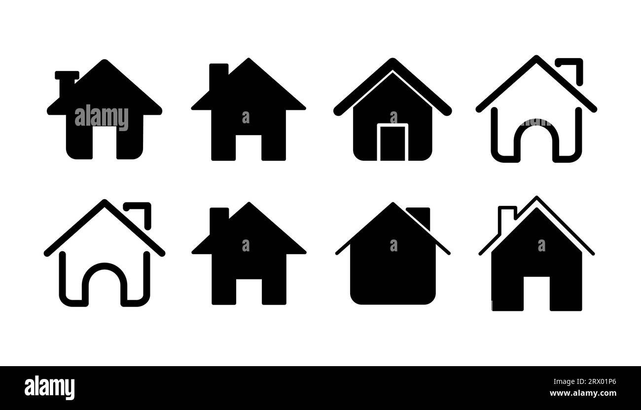 Home icon vector. House vector icon Stock Vector Image & Art - Alamy
