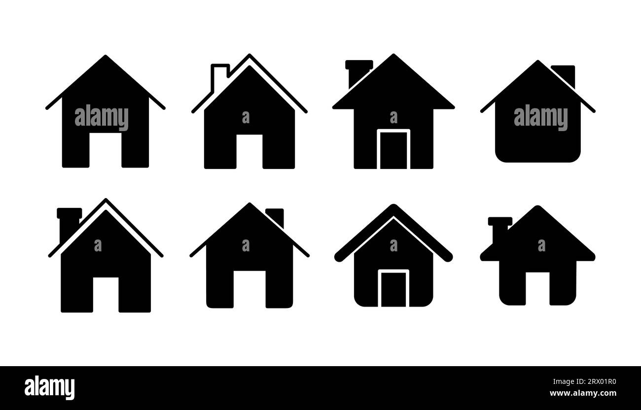 Home icon vector. House vector icon Stock Vector Image & Art - Alamy