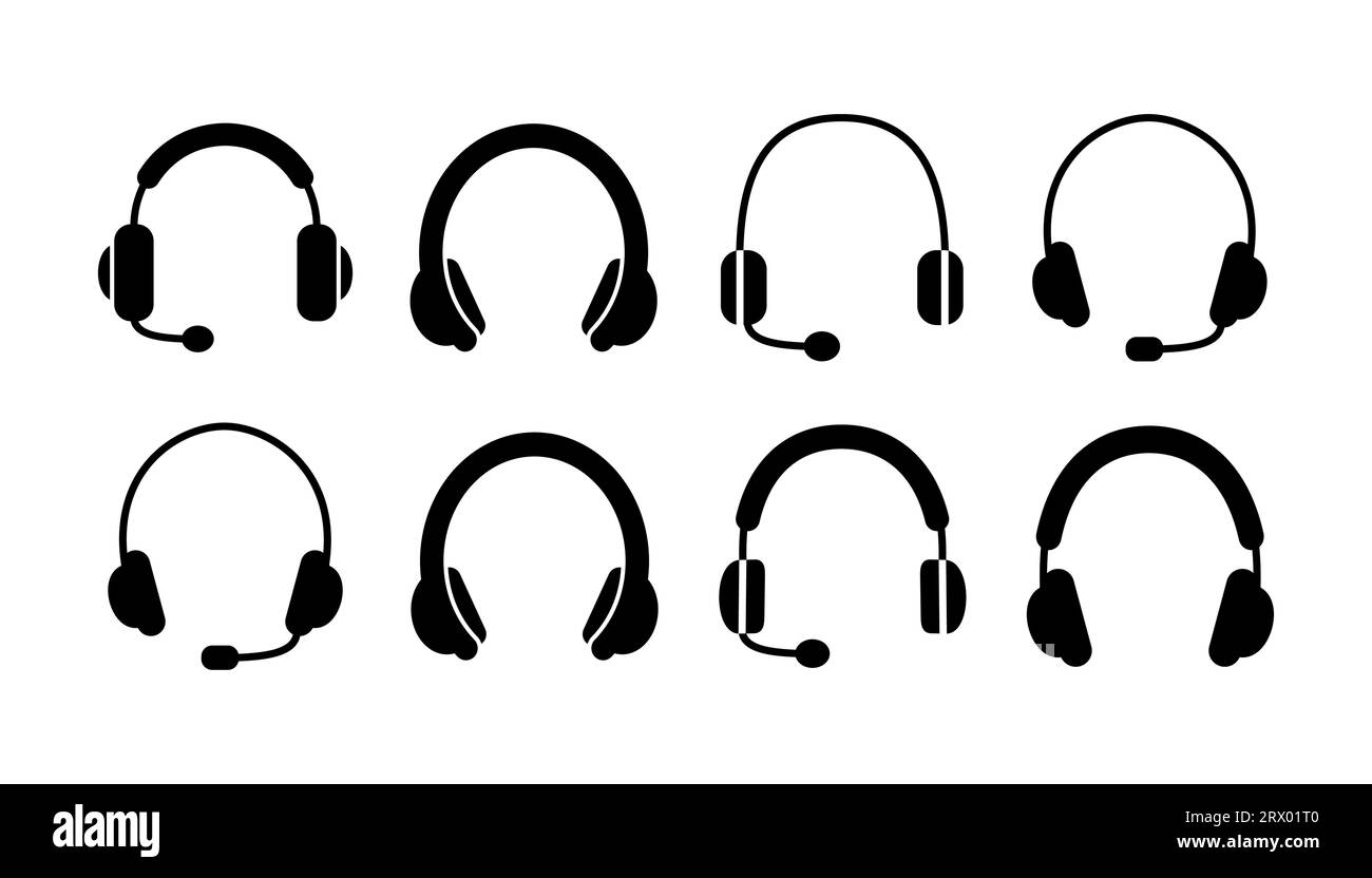 Headphone icon vector. headphones earphones icon. headset Stock Vector