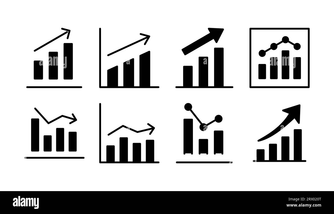 Growing graph Icon vector. Chart icon. Graph Icon Stock Vector Image ...