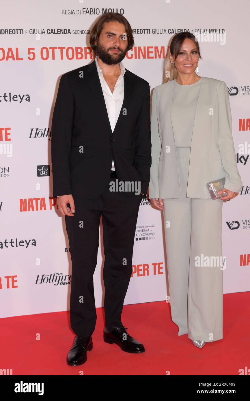 Rome Italy 21st Sep 2023 Pierluigi Gigante L And Morena Gentile Rome Italy 21st Sep 2023 Pierluigi Gigante L And Morena Gentile R Attend The Red Carpet Of Movie Nata Per Te At The Space Cinema Moderno Credit Sopa Images Live News 2RX0499 