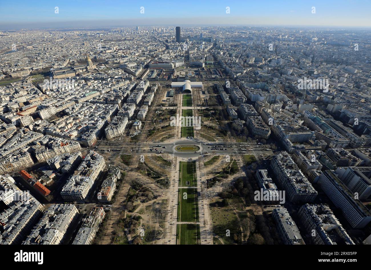 East Paris - view from Eiffel Tower, Paris, France Stock Photo