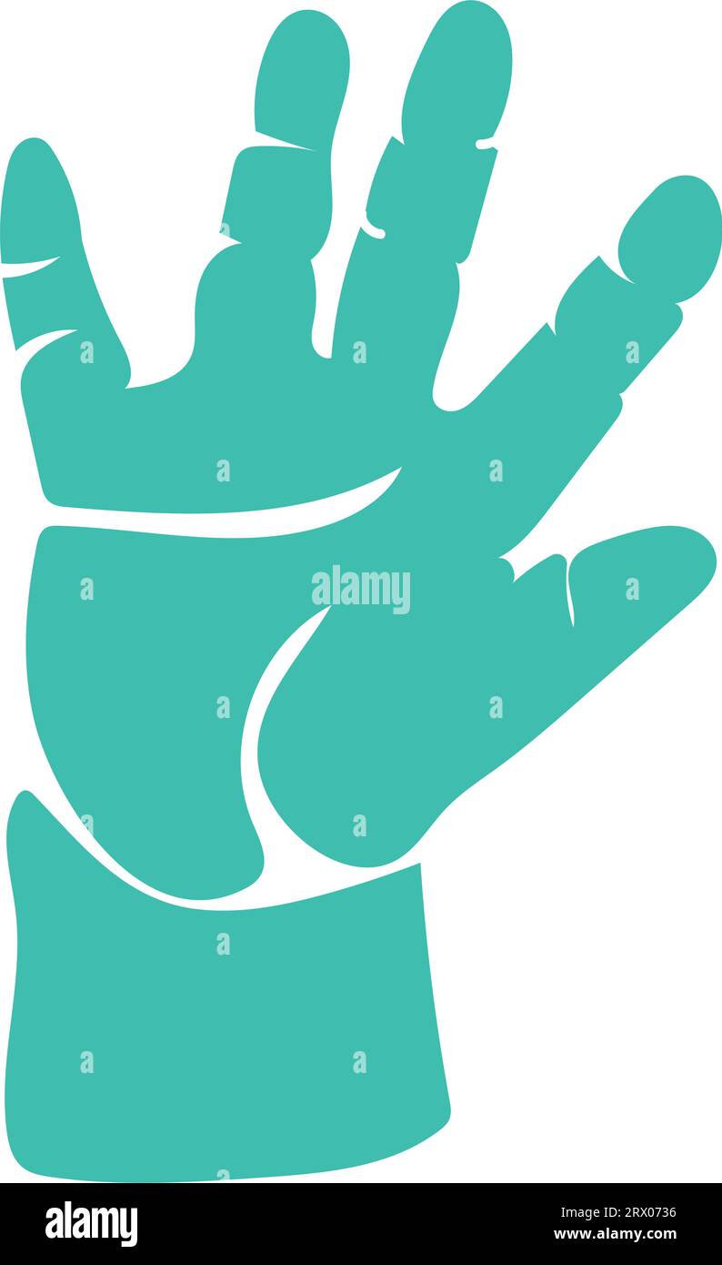 handprint paint color illustration icon Stock Vector Image & Art - Alamy