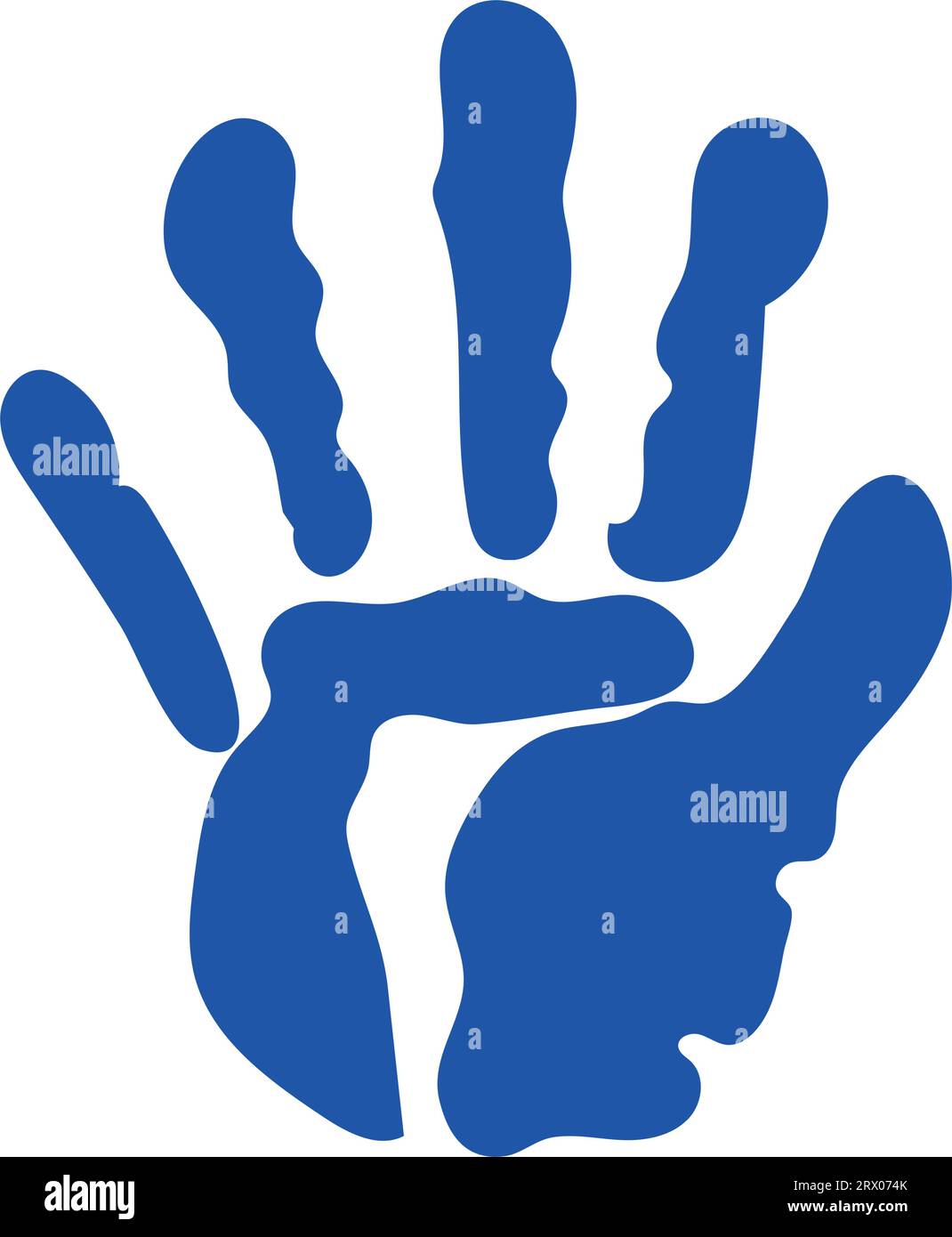 Handprint Colour In handprint paint color design isolated Stock Vector Image & Art - Alamy