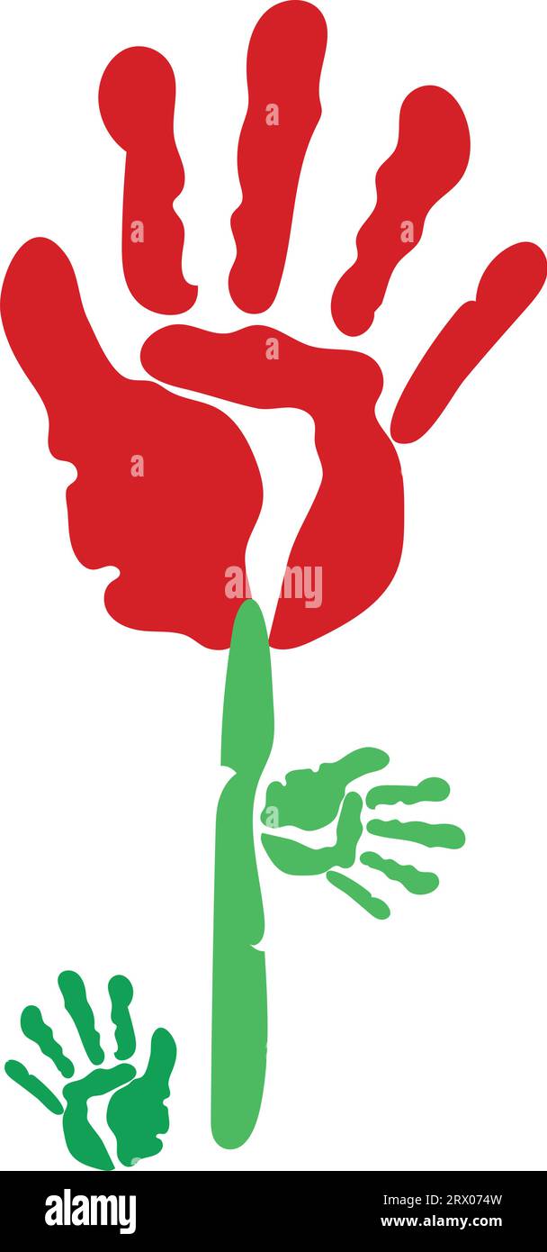 handprint paint color artistic Stock Vector Image & Art - Alamy