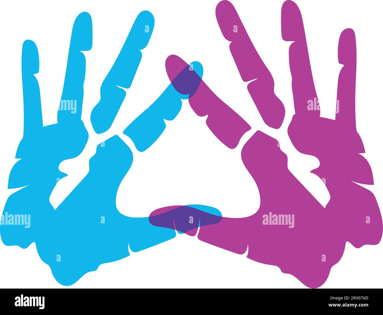 handprint paint color isolated icon Stock Vector Image & Art - Alamy