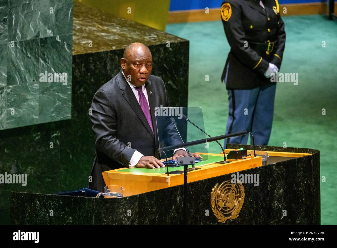President Cyril Ramaphosa leads South African delegation at UNGA80 in New York