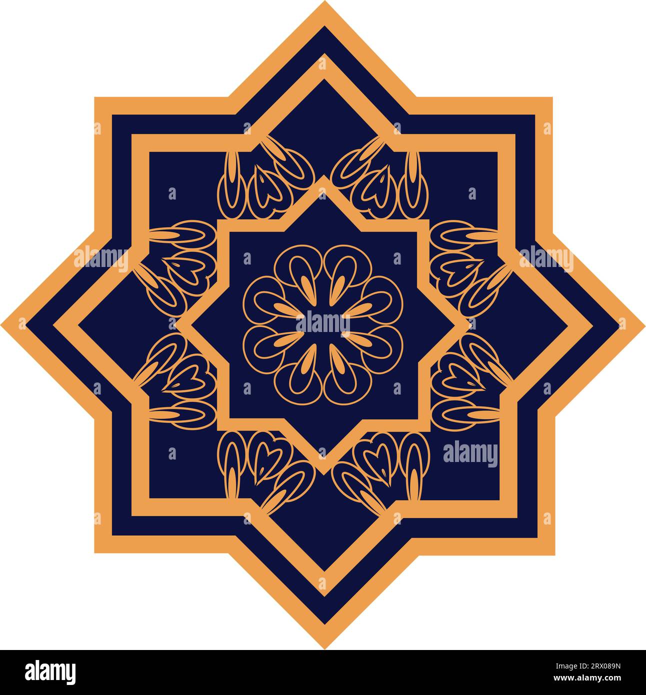 islamic star dark background Stock Vector Image & Art Alamy