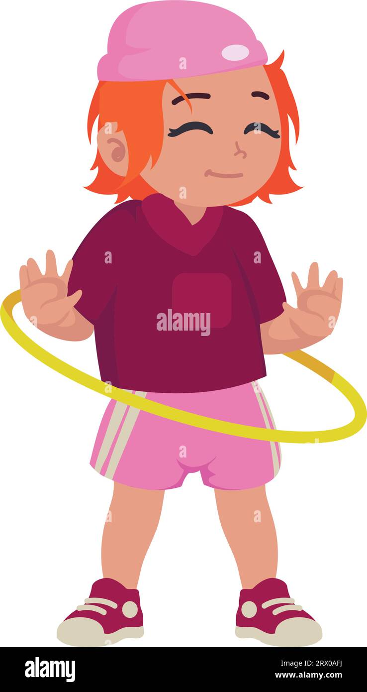 happy girl with ula ula Stock Vector Image & Art Alamy