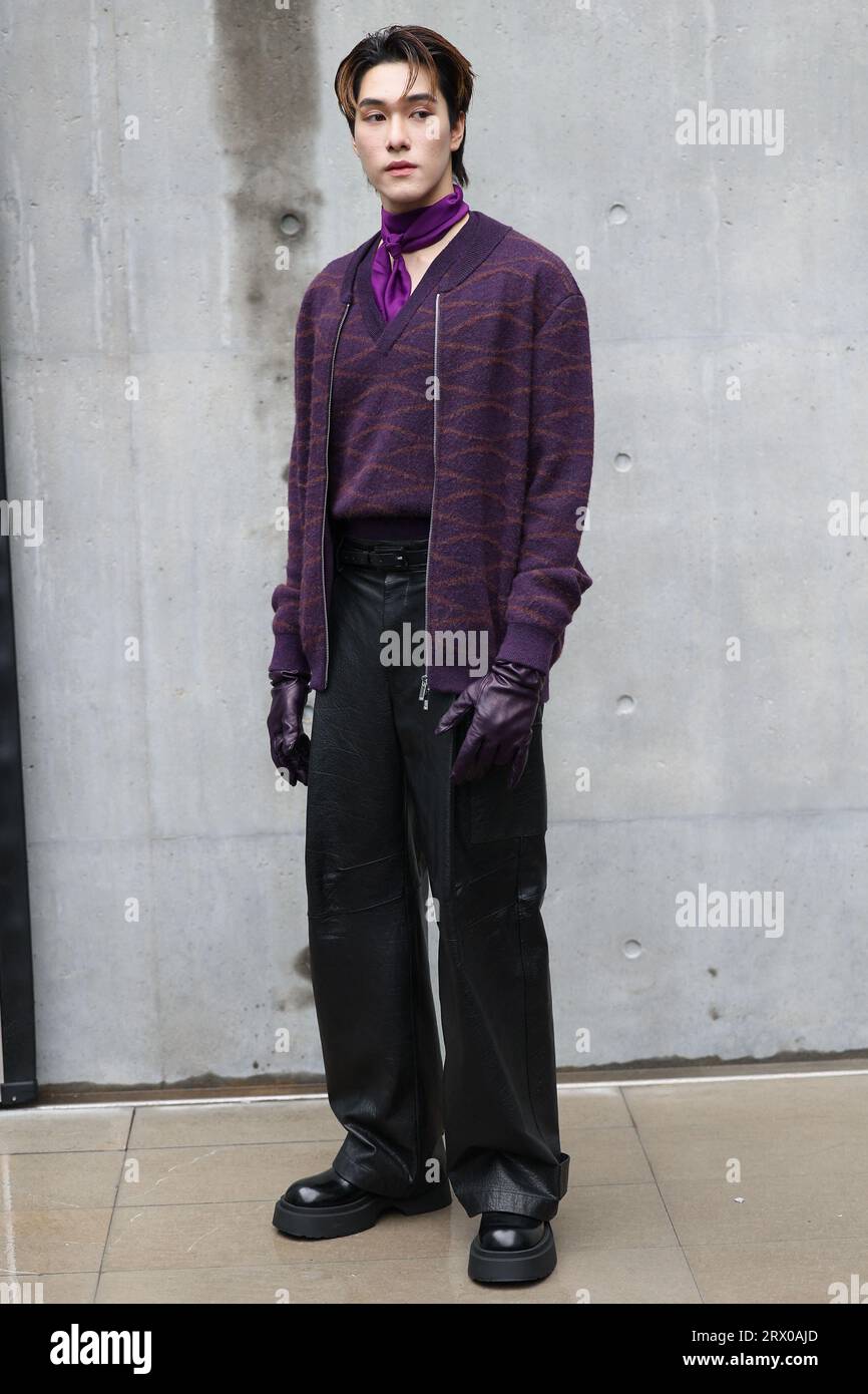Nani, Hirunkit Changkham attends the Emporio Armani fashion show during