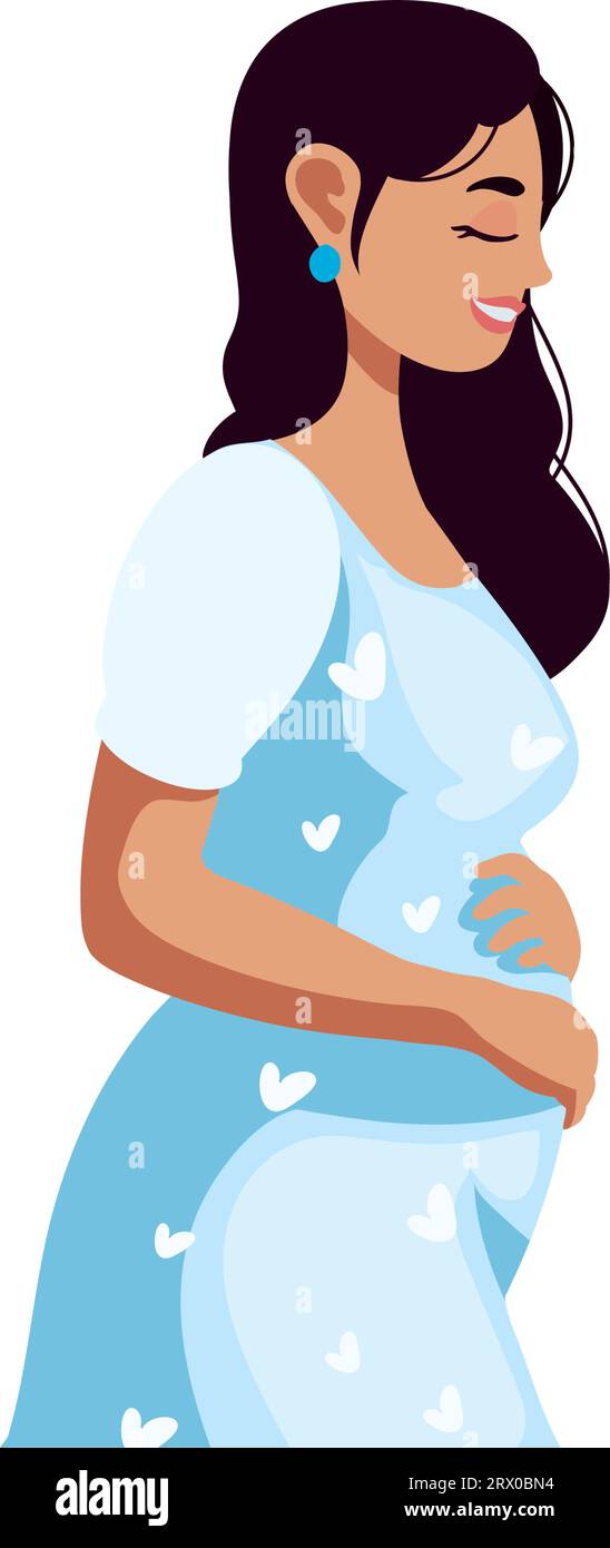 months pregnant woman Stock Vector Image &amp; Art - Alamy