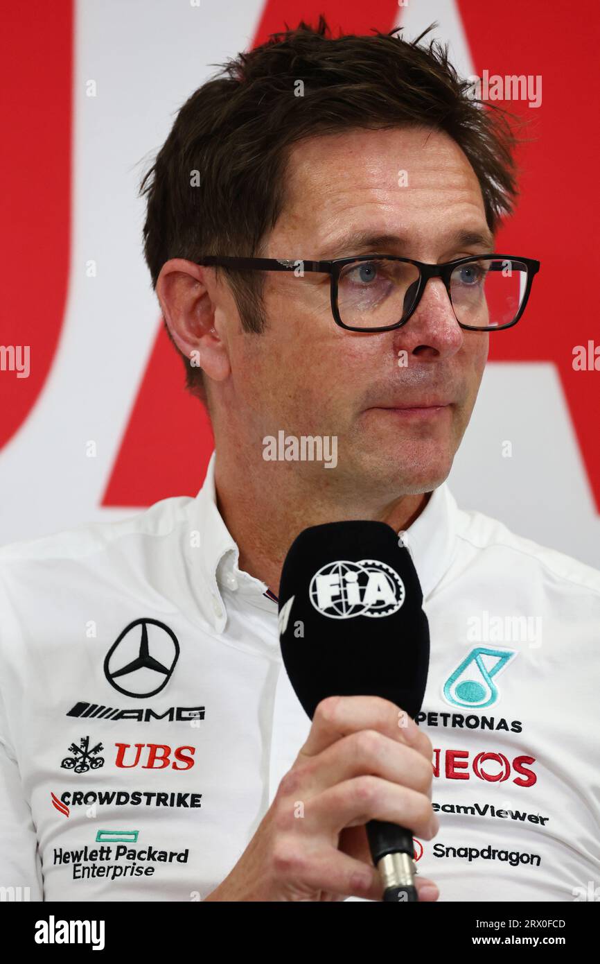 Suzuka, Japan. 22nd Sep, 2023. Andrew Shovlin (GBR) Mercedes AMG F1 ...