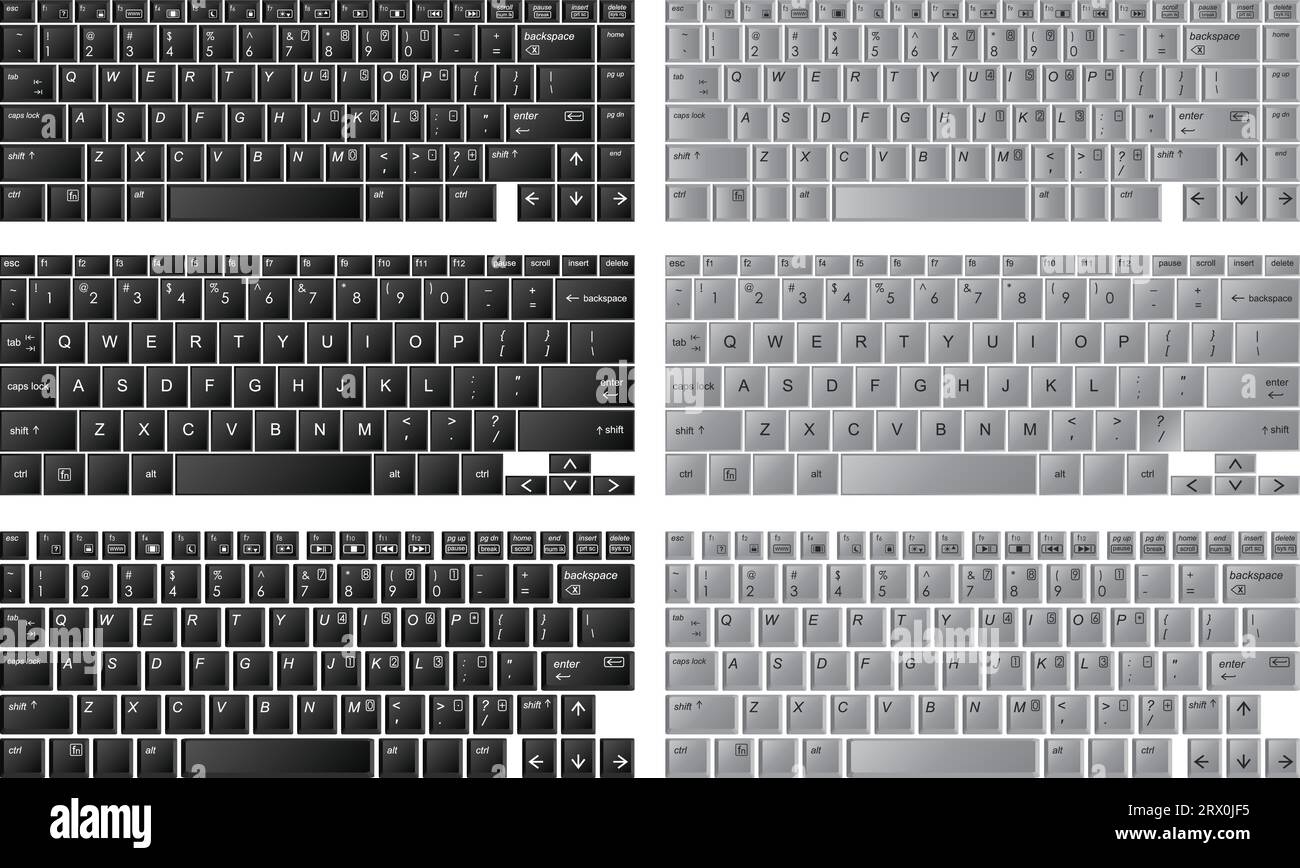 Layered vector illustration of Keyboards Stock Vector Image & Art - Alamy