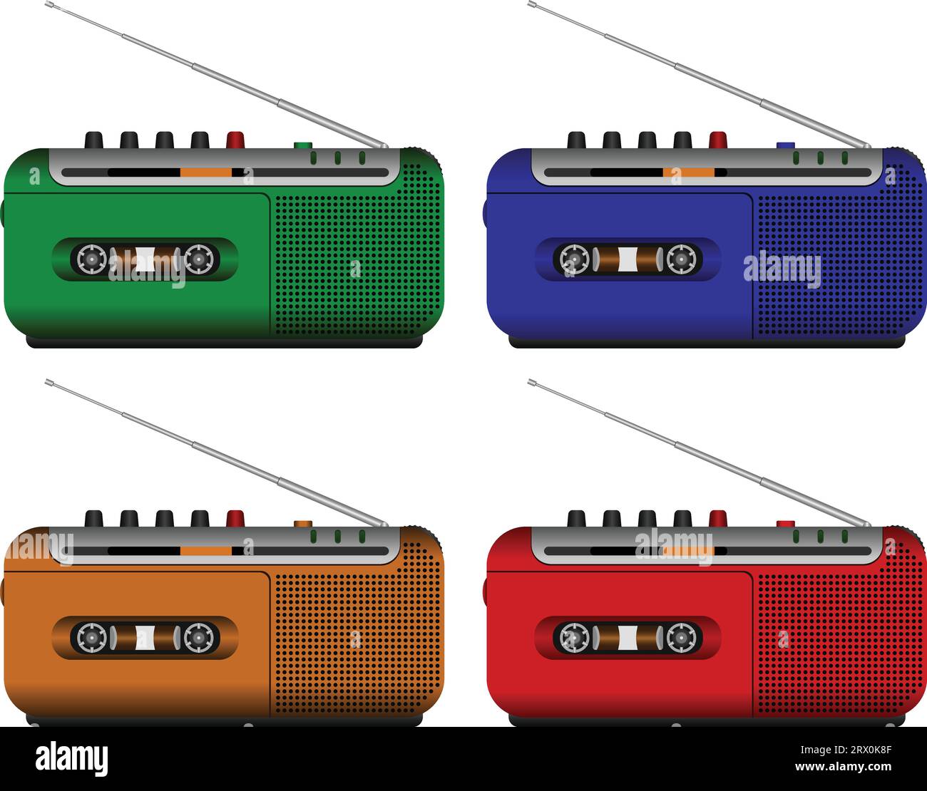 Layered vector illustration of Tape Recorder Stock Vector Image & Art