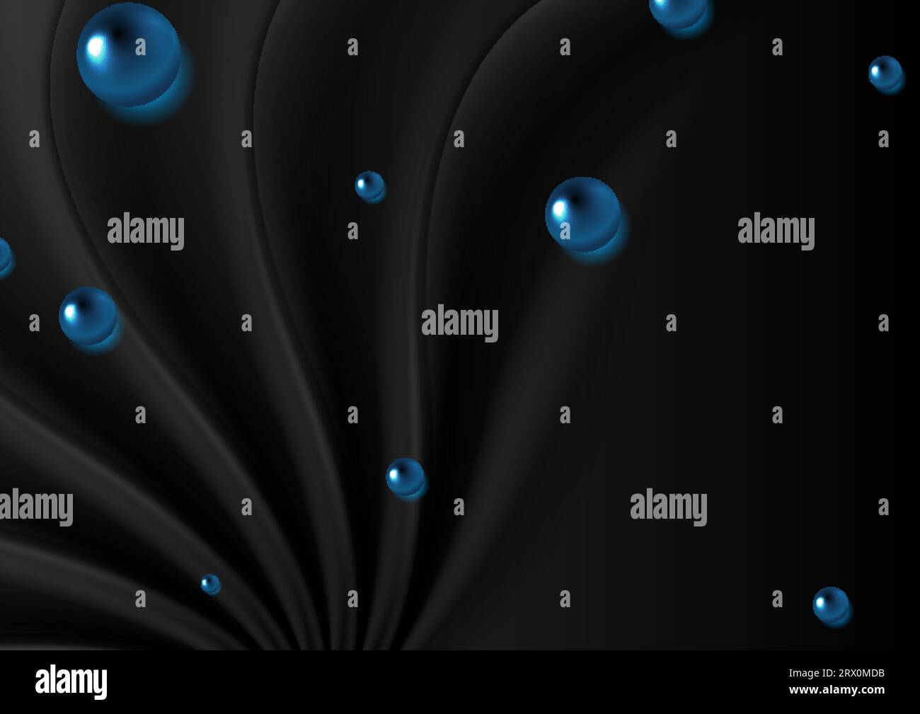 Dark blue blurred smooth waves Stock Vector Images - Alamy