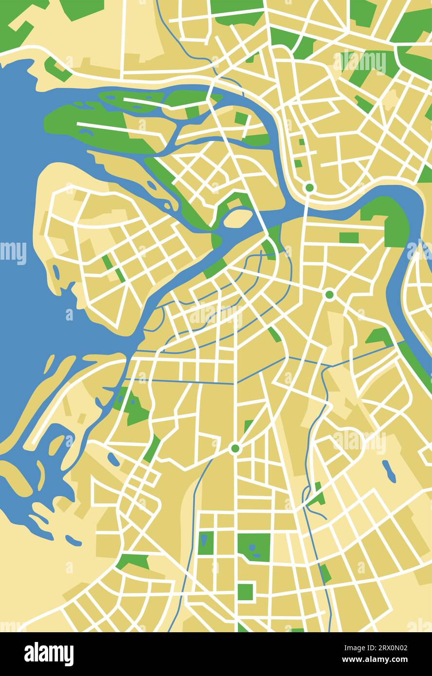 Layered vector illustration map of Leningrad Stock Vector Image & Art 