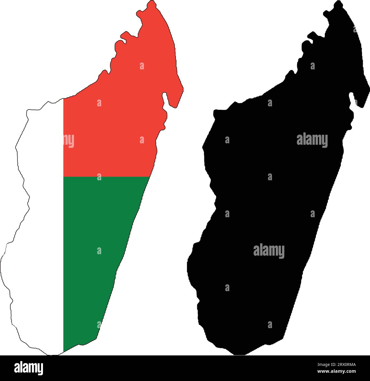 Rmas Map Layered editable vector illustration country map of Madagascar,which ...