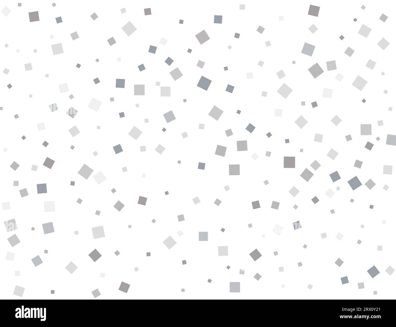 Christmas silver square confetti. Vector illustration Stock Vector