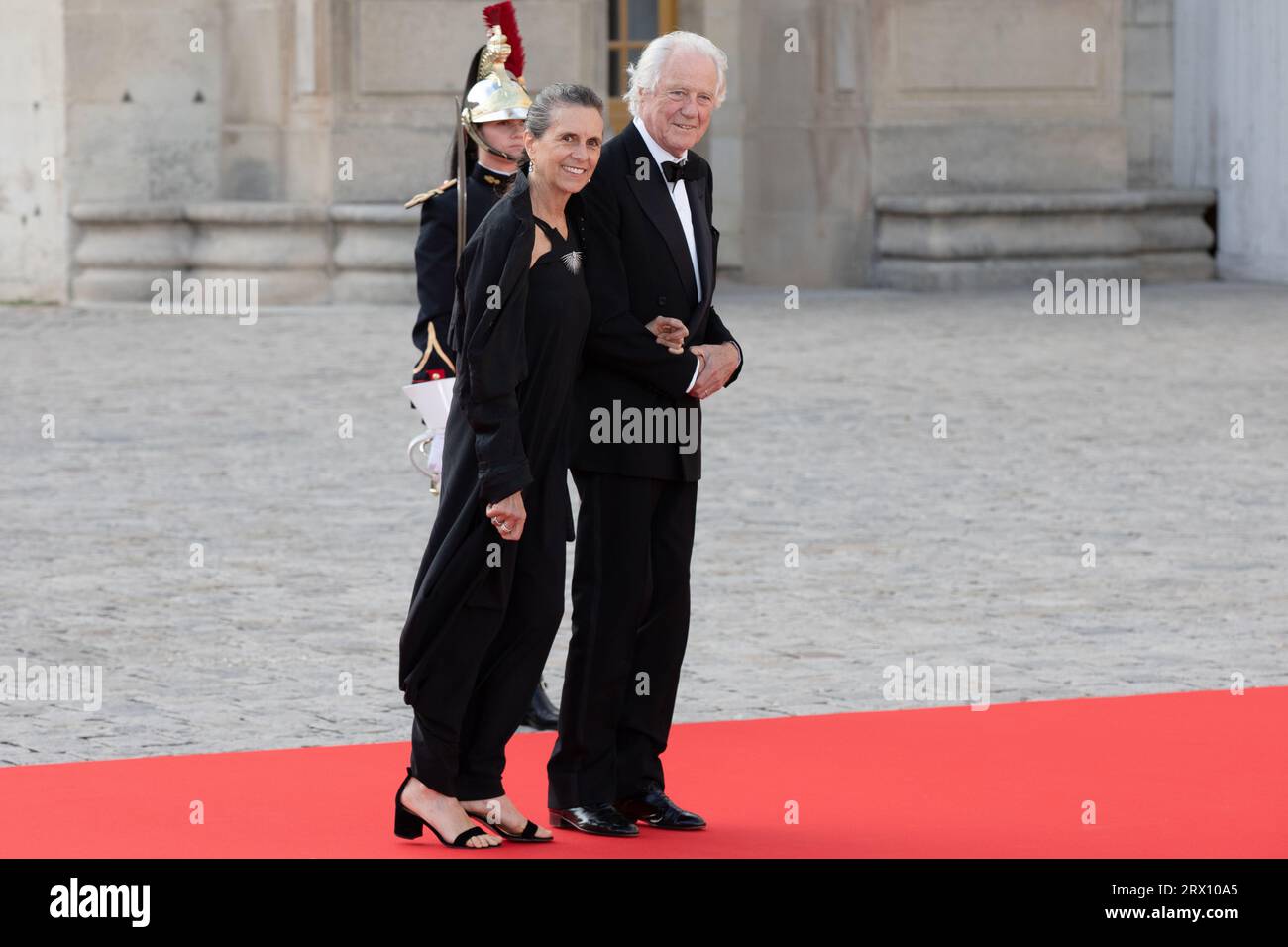 Versailles, France, 20 september 2023, Maria-Beatrice Caracciolo Di Forino and Eric de Rothschild attend a state dinner in honour of King Charles III and Queen Camilla. Crédit:François Loock / Alamy Live News Stock Photo