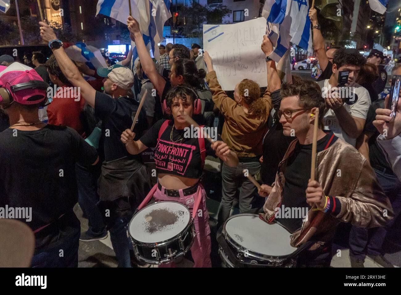 Drummers from the Pink Front take part at an opposition of the judicial ...