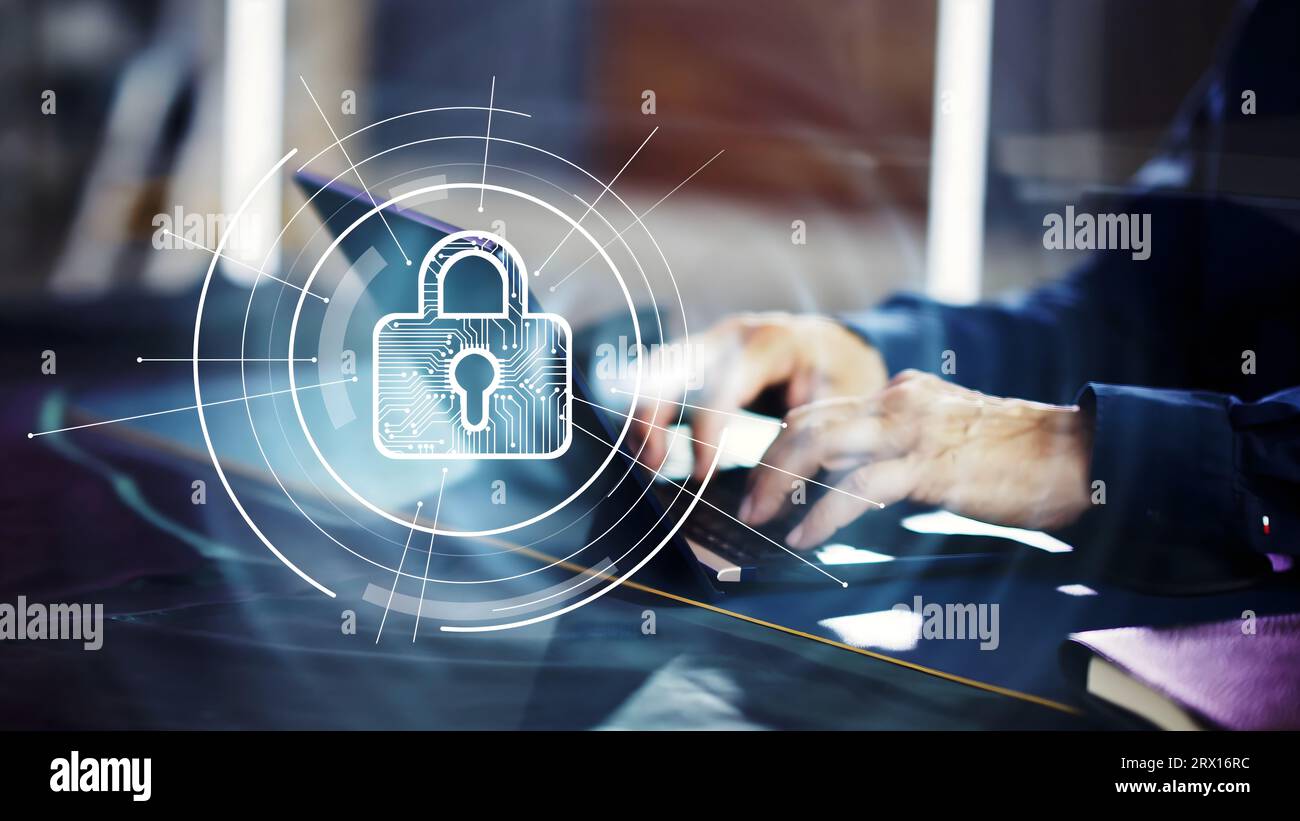VPN Web Security Technology For Computer Network Stock Photo