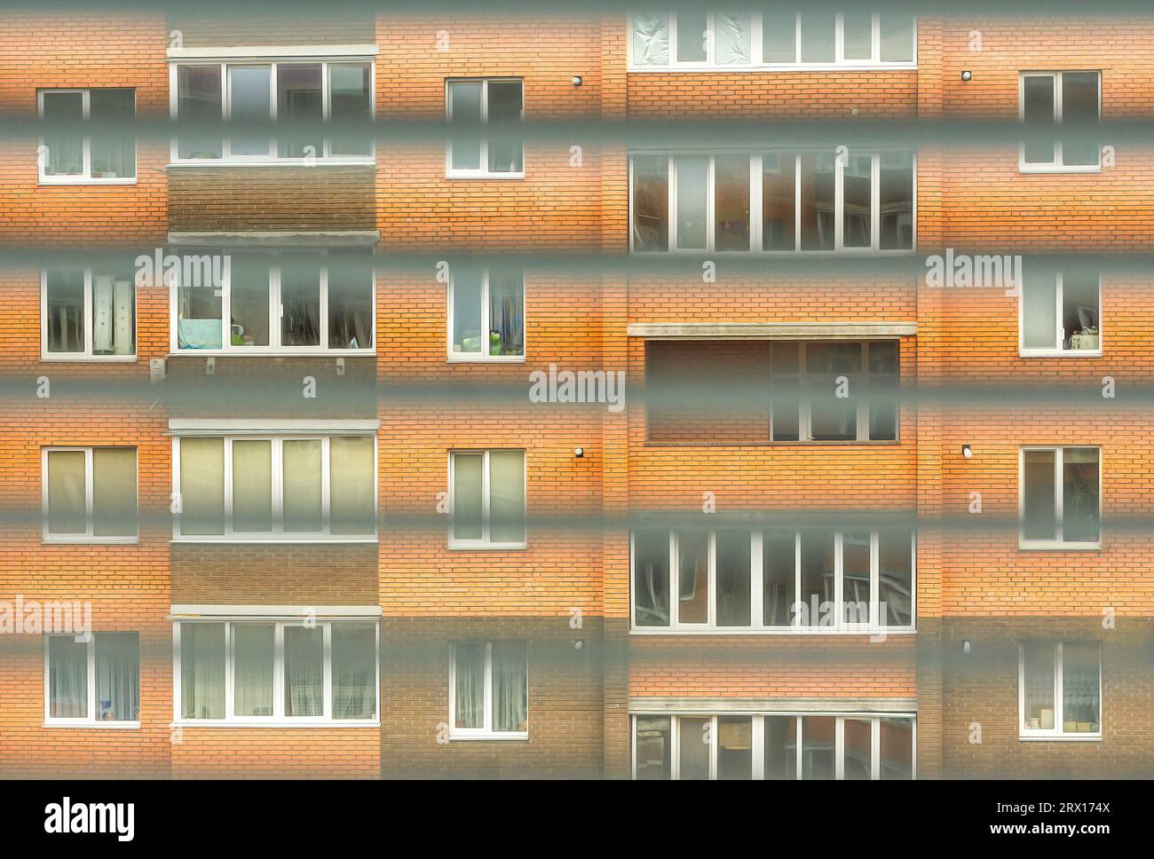 jalousie, louvers, shutter, blinds. Modern wooden jalousie. room