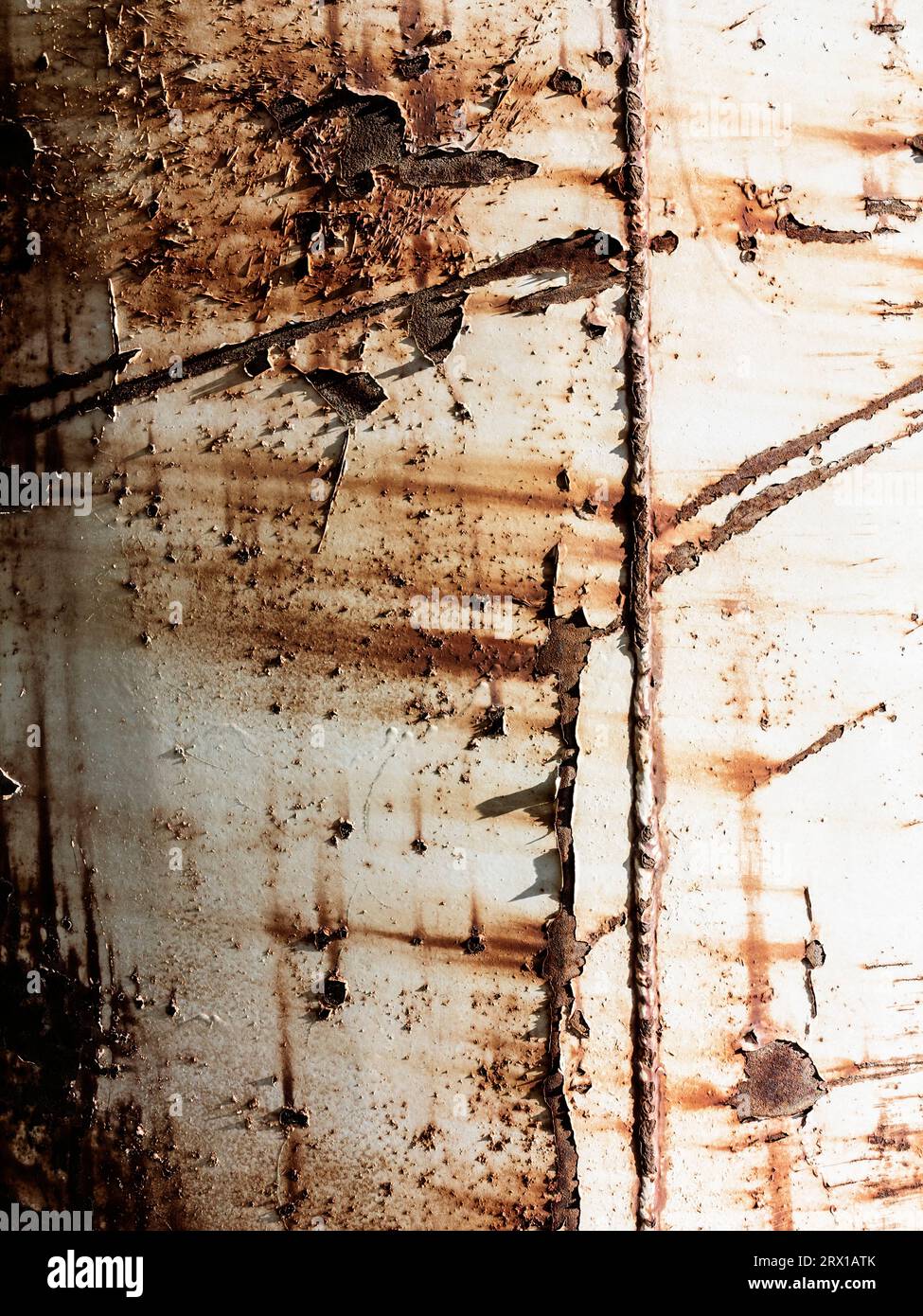 Old painted metal surface. Stock Photo