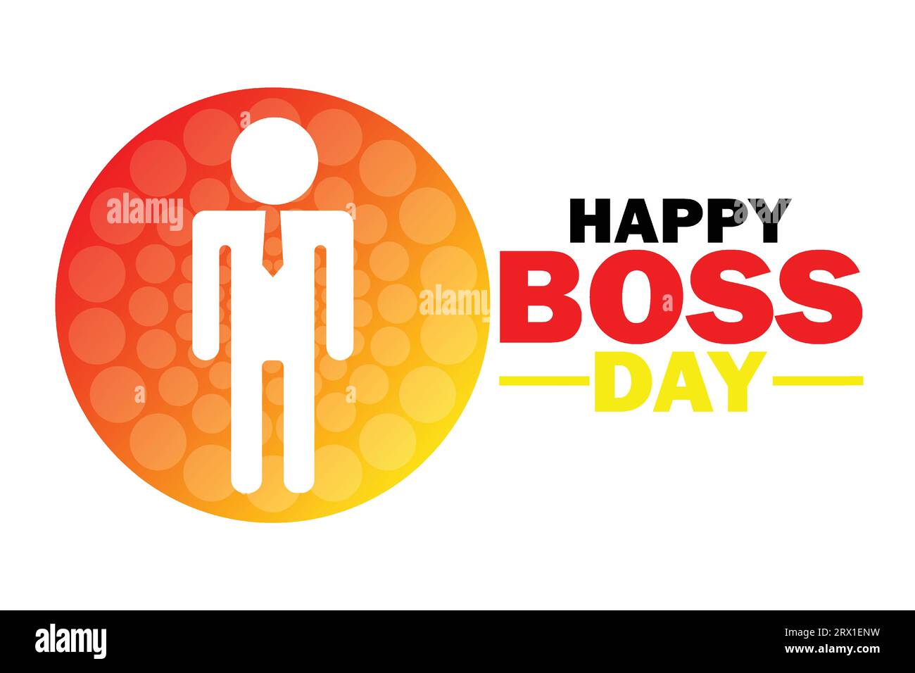 Happy Boss Day celebration background. Holiday concept. Template for