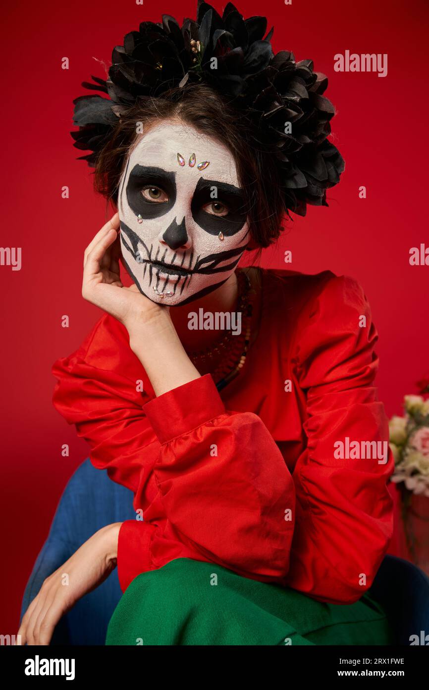 Day dead skull woman calavera hi-res stock photography and images - Alamy