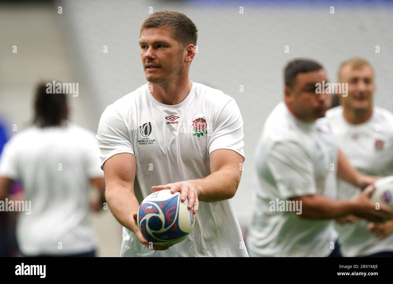 England's Owen Farrell during the Captain's Run at the Stade Pierre ...