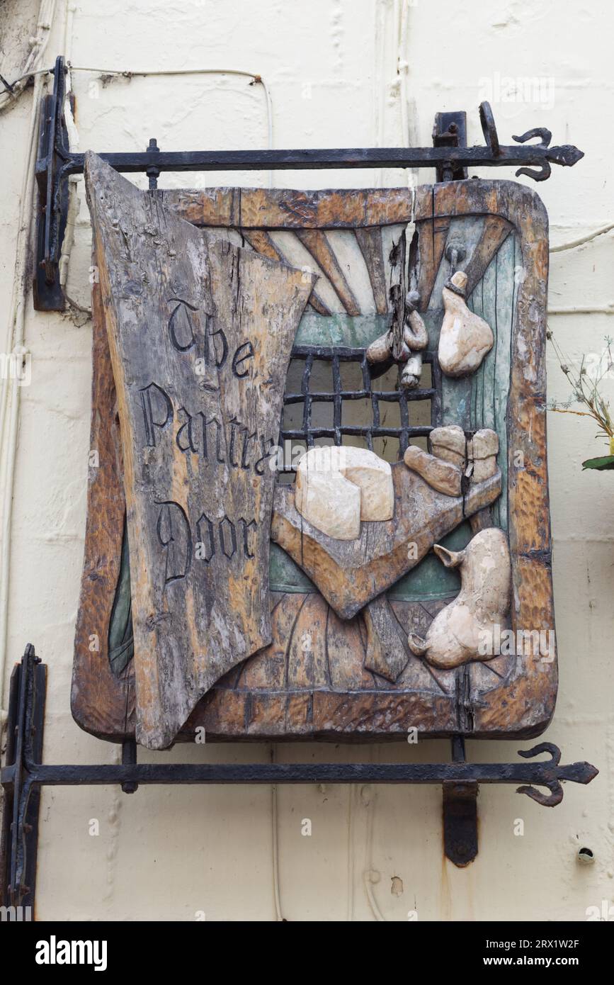 The pantry door sign Stock Photo Alamy