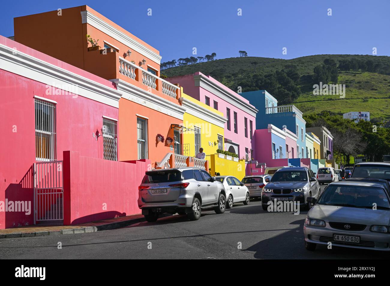 Colourful House Facades In De Waal Street Wale Street Bo Kaap Or