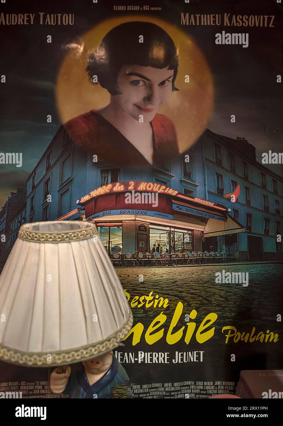 Movie poster from the film The Fabulous World of Amelie, shot on