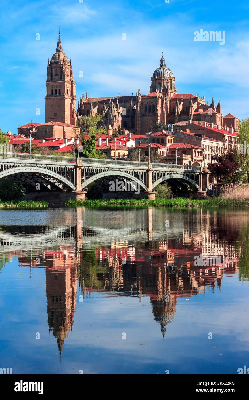 Reflection of two Cathedrals Stock Photo